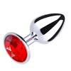 Metal Butt Plug Red rozmiar M